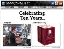 Tablet Screenshot of moocowmusic.com